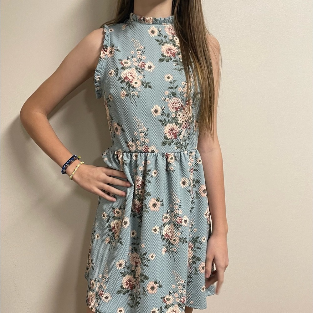 Xhilaration Women’s/Junior’s size XS floral textured sleeveless dress